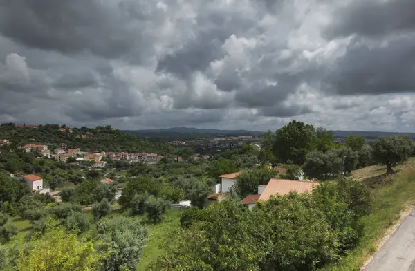 Uitzicht Omgeving Van Het Middeleeuwse Kasteel Tempeliers Klooster Tomar Portugal — Stockfoto