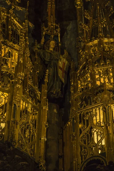 Tomar Portugal Junho 2018 Interior Igreja Redonda Templária Dos Cavaleiros — Fotografia de Stock