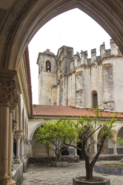 Convento Cristo Antigo Mosteiro Católico Romano Tomar Portugal Convento Foi — Fotografia de Stock