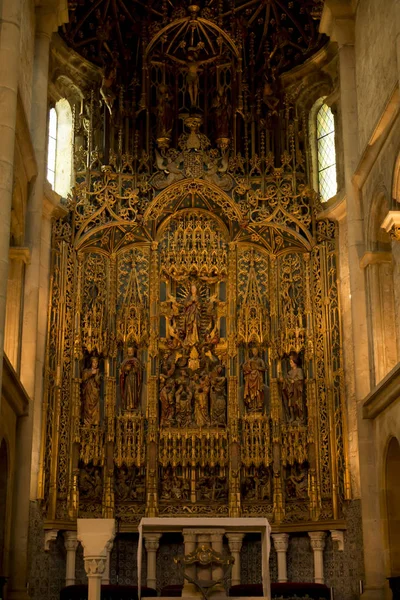 2018年6月11日 葡萄牙 科英布拉 旧的科英布拉大教堂的内部 Velha 科英布拉 — 图库照片