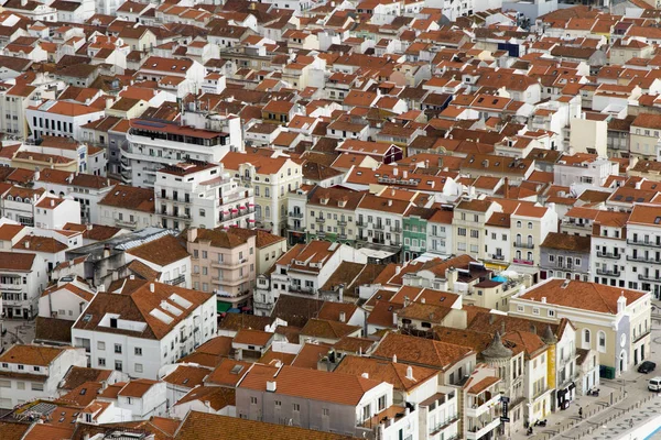 Telhados Edifícios Resort Português Nazare Como Visto Ponto Vista — Fotografia de Stock