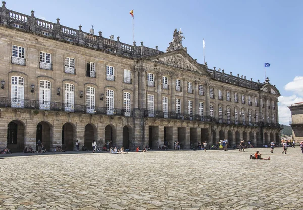 View Raxoi Palace Santiago Compostela Spain — Stock Photo, Image