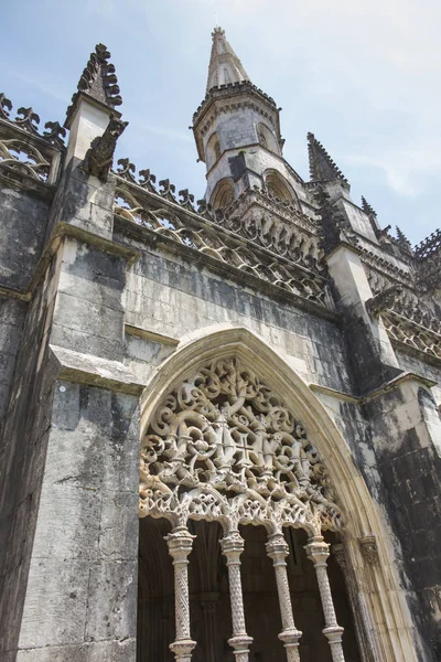 Detalhes Arquitetônicos Mosteiro Batalha Batalha Portugal — Fotografia de Stock