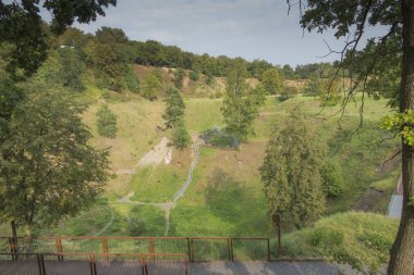 Jeolojik geopark St. Anne Mountain yakınındaki Opole, Polonya