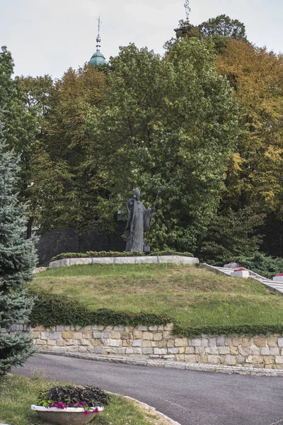 Памятник Папе Римскому Иоанну Павлу Горе Святой Анны Польше — стоковое фото