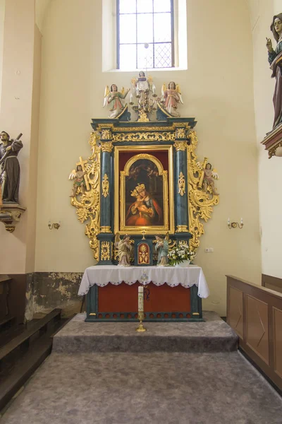 Toszek Polônia Agosto 2018 Interior Antiga Igreja Paroquial Toszek Perto — Fotografia de Stock