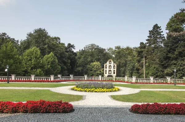 Campanario Parque Del Palacio Kamien Slaski Santuario San Jack San — Foto de Stock