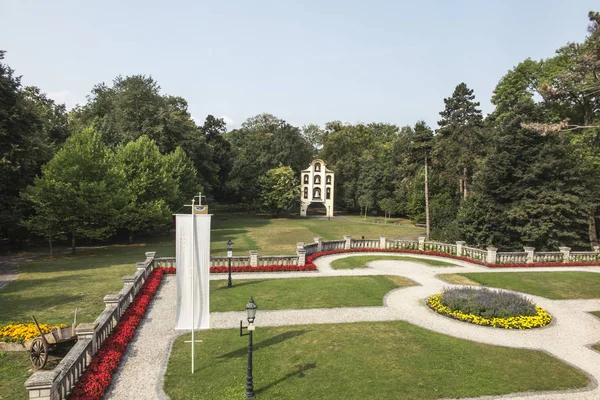 Kamien Slaski Polónia Agosto 2018 Belfry Parque Palácio Kamien Slaski — Fotografia de Stock
