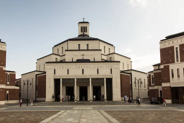 Sanktuarium Łagiewnikach Centrum Jana Pawła Miliony Pielgrzymów Całego Świata Odwiedza — Zdjęcie stockowe