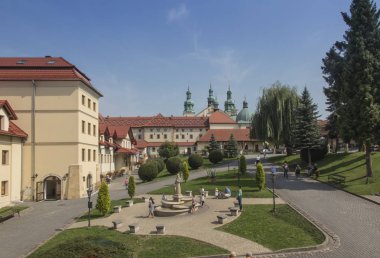 Kalwaria Zebrzydowska, Polska, september 02, 2018: Monastery of Kalwaria Zebrzydowska, and the UNESCO world heritage site in Lesser Poland near Krakow clipart