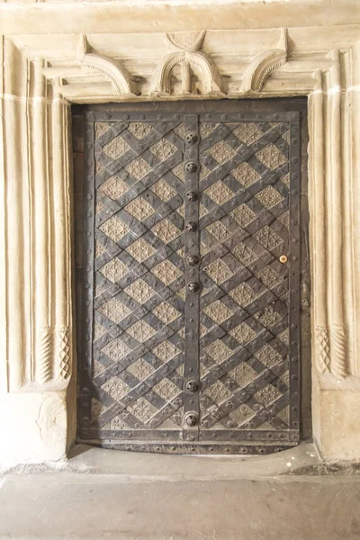 Porta Antiga Forjada Velha Abadia Cisterciense Wachock Polônia — Fotografia de Stock