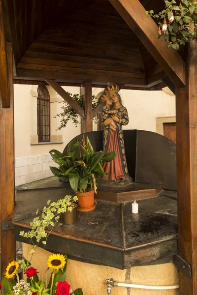 Kalwaria Zebrzydowska Poland September 2018 Figure Mother God Child Monastery — Stock Photo, Image