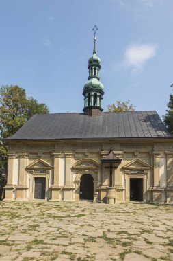Bir Kalwaria Zebrzydowska Polonya Krakow yakınındaki Marian-tutku kutsal Kalwaria yollardaki Şapel. UNESCO Dünya Miras Listesi.