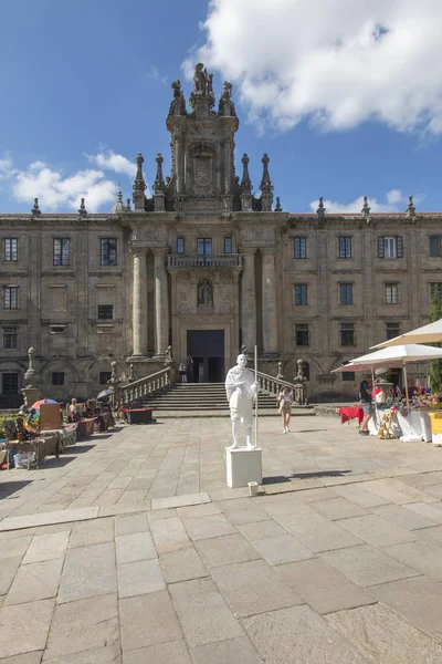 Santiago Compostela España Junio 2018 Street Artist Convent San Martino — Foto de Stock