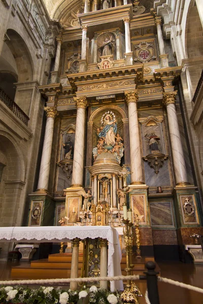 Santiago Compostela Spain June 2018 Interior Franciscan Church Santiago Compostela — Stock Photo, Image