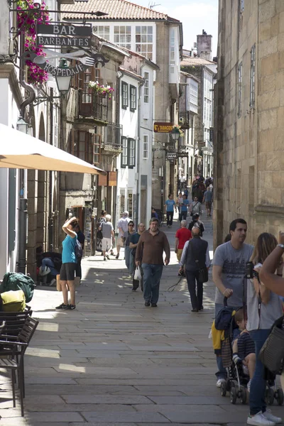 Santiago Compostela Spanyolország 2018 Június Old Streets Santiago Compostela Catedral — Stock Fotó