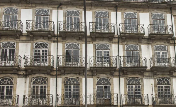 Azulejo Fliesen Der Hausfassade Typisches Finish Vieler Gebäude Portugal — Stockfoto