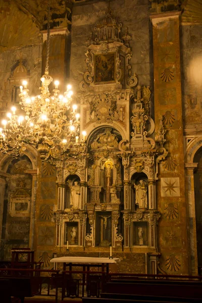 Santiago Compostela Spain June 2018 Altar Mother God Column Our — Stock Photo, Image