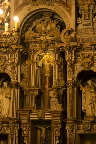 Santiago Compostela Spain June 2018 Altar Mother God Column Our — Stock Photo, Image