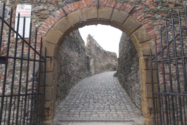 Bolkow, Polonya, 6 Aralık 2018: Bolkow kalenin içinde aşağı Silezya Polonya için giriş kapısı