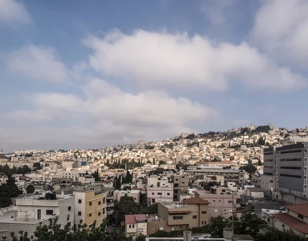 Nazareth Israele Luglio 2015 Vista Panoramica Sulla Città Nazareth Israele — Foto Stock