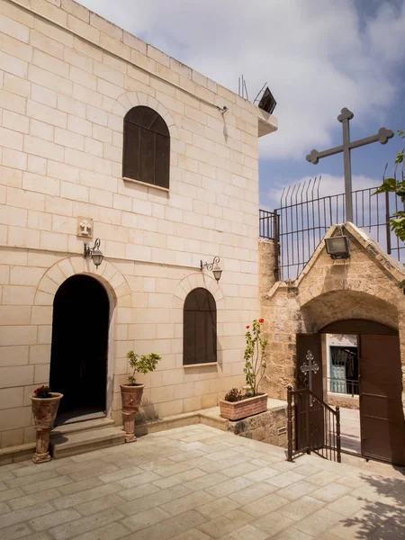 很老的基督教会在巴勒斯坦布尔津阿拉伯领土 传统地方愈合 麻风病人的 Bibii — 图库照片