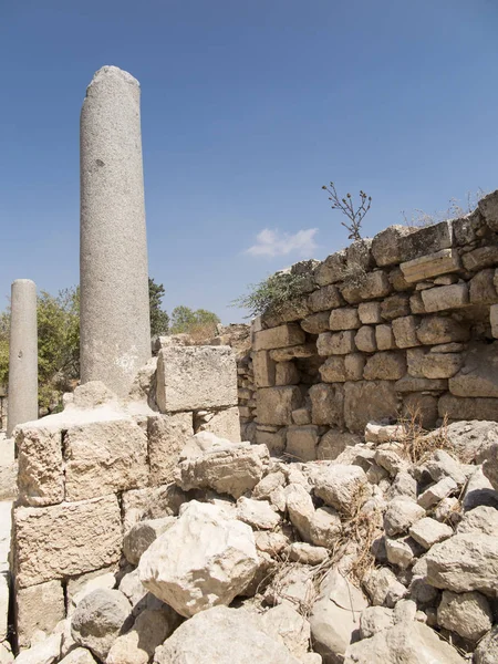 セバスティア 古代イスラエル パレスチナ自治区で発掘 Smaria 聖ヨハネの最初の墓への入り口 — ストック写真