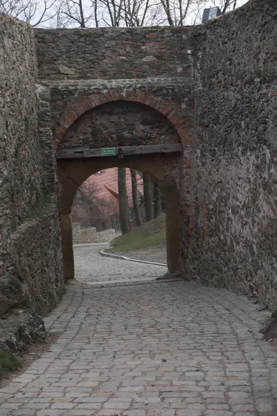 Gate Defensive Wall Old Castle Bolkow Lower Silesia Poland — Stock Photo, Image