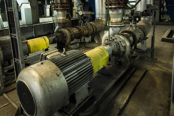 Two Water Pumps Pipelines Accessories — Stock Photo, Image