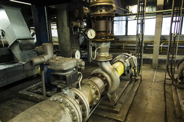 Two Water Pumps Pipelines Accessories — Stock Photo, Image