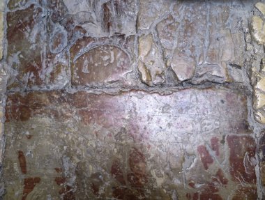 VIA Dolorosa Kudüs'te, Litostratos. Kat Bodrum Ecce Homo Bazilikası ve Kudüs'ün Müslüman mahallesi kınama Şapel bulunan bir antik taş levha