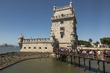 Torre de Belem Unesco Dünya Mirası görme Avrupa tarihi mimari Landmark Lizbon Portekiz