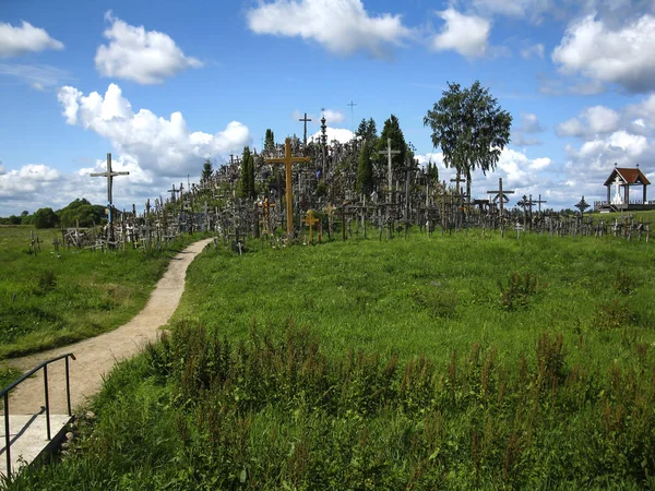 십자가의 Meszkucie 리투아니아의 Szawla 킬로미터에 위치한 — 스톡 사진
