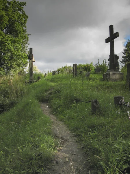 Vilnius Litvanya Rossa Eski Bir Mezarlıkta Bir Parçası — Stok fotoğraf