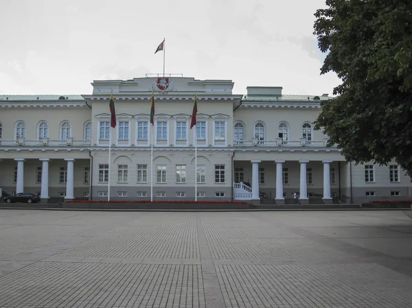 Vilnius Óvárosában Található Elnöki Palota Pedig Hivatalos Office Esetleges Hivatalos — Stock Fotó