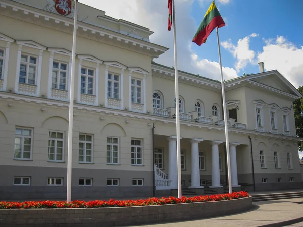 Vilnius Óvárosában Található Elnöki Palota Pedig Hivatalos Office Esetleges Hivatalos — Stock Fotó