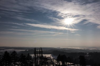 Kış Güneşi Polonya Mount St. Anne alanında