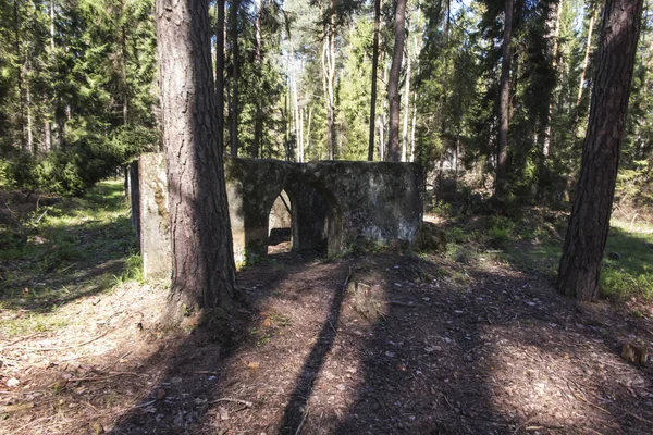 Os restos da mina Bibiela - Pasieki, que foi afundada em 191 — Fotografia de Stock