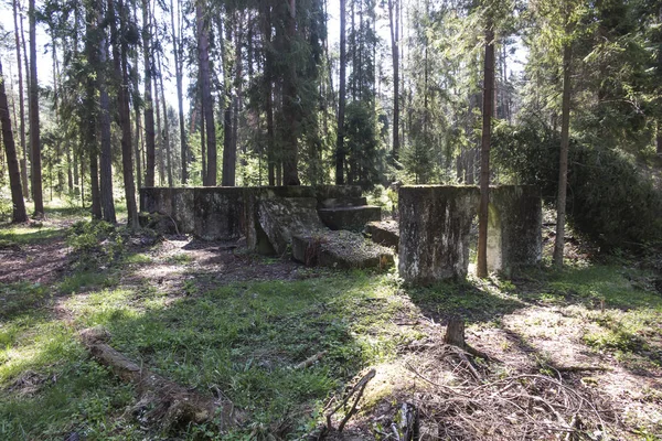 Os restos da mina Bibiela - Pasieki, que foi afundada em 191 — Fotografia de Stock