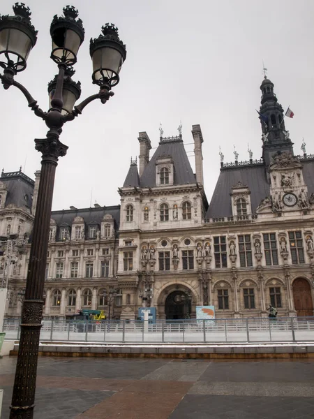 Paris, França, 22 de fevereiro de 2013: Prefeitura de Paris (Hotel de Vil — Fotografia de Stock