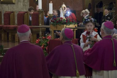 Piekary Slaskie Polonya Mayıs 26, 2019.: Basil iç