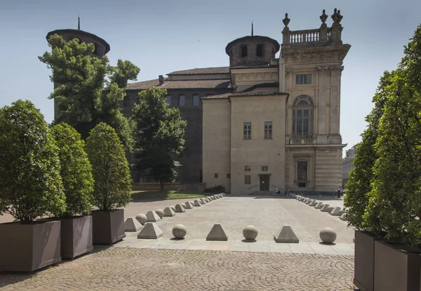 Palazzo Madama Königspalast auf der Piazza Castello — Stockfoto