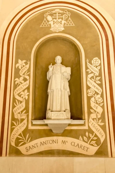 Montserrat, Spain, June 23, 2019: Statue of saint Antoni Maria C — Stock Photo, Image