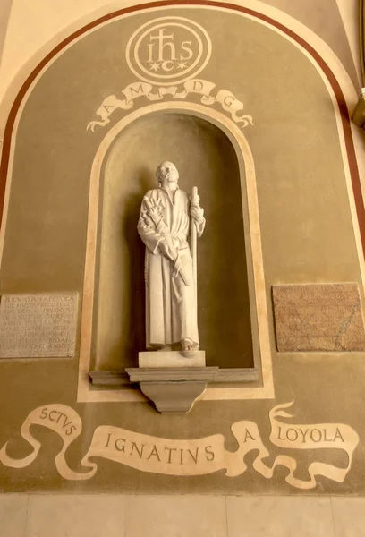 Montserrat, Spain, June 23, 2019: Figure of saint Ignatius Loyol — Stock Photo, Image