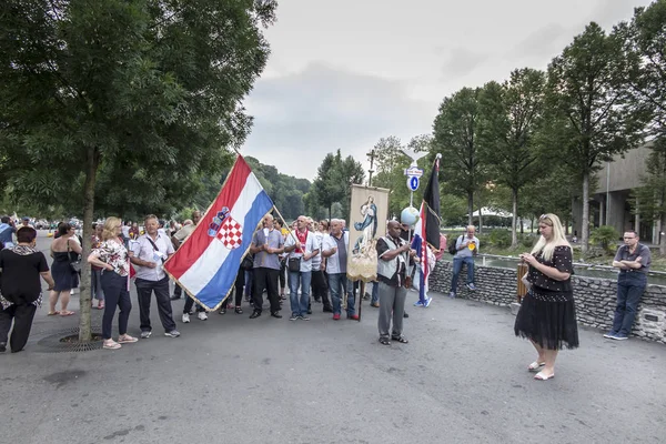 Lourdes, France June 24, 2019: Preparation for going out to the — Stock Photo, Image