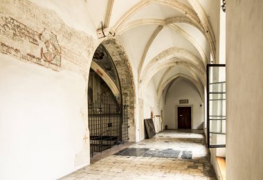 Tyniec, Krakow, Polonya, 3 Ağustos 2019: Tarihi manastırlar
