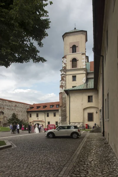 Basiliek van het benedictijner vaders klooster in Tyniec bij CR — Stockfoto