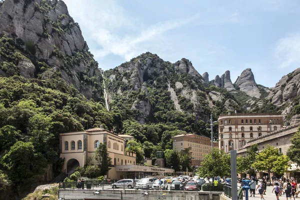 View of the surroundings from the Montserrat Monastery in Spain, — Stock Photo, Image