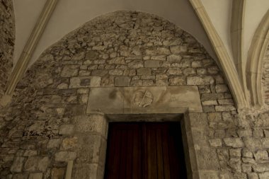 Tyniec, Krakow, Polonya, 3 Ağustos 2019: Benedictine Abbey in Tyn