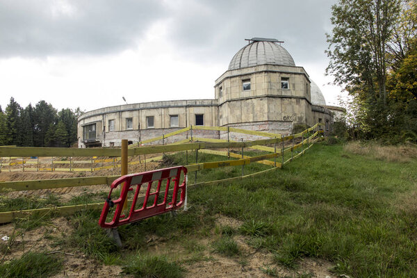 Chorzow, Poland, 28 September 2019: Silesian Planetarium in the 